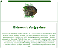 Tablet Screenshot of corkyscave.net